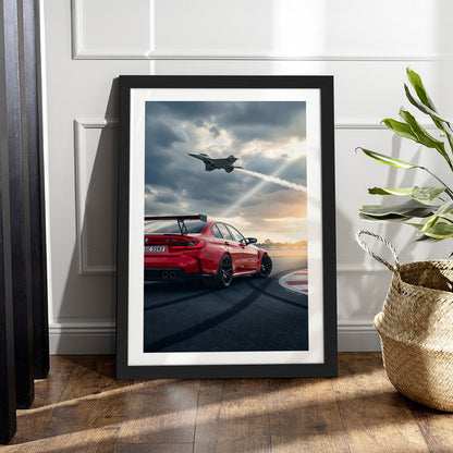 BMW M3 Jet Run Wall Frame