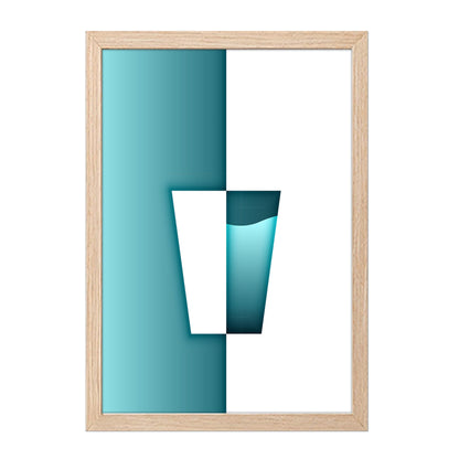 Aqua Glass Wall Frame