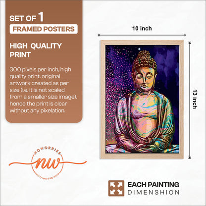 Colorful Buddha Frame