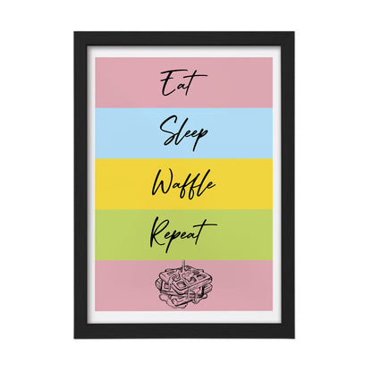Waffle Routine Wall Frame