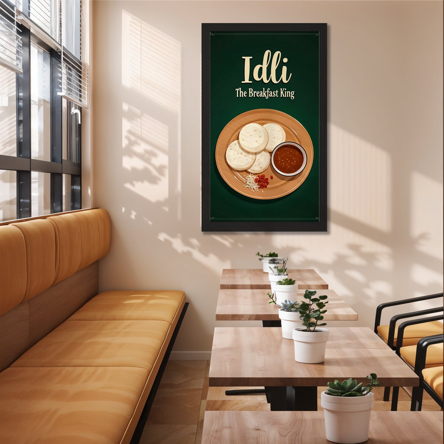 Idli Mornings Wall Frame