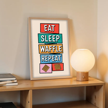 Waffle Life Wall Frame