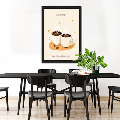 Brewing Happiness Coffee Frame Set of 1