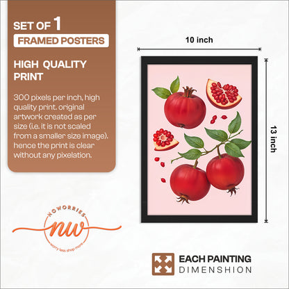 Ruby Fruit Wall Frame