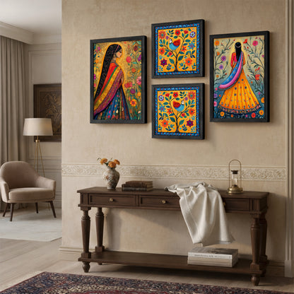 Folk Fiesta Frames Set of 4
