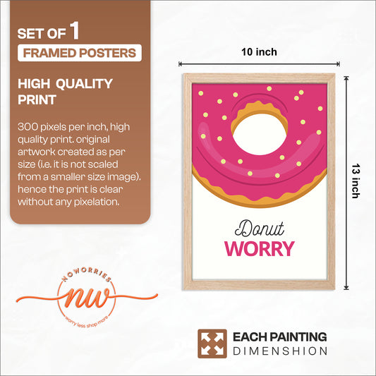 Donut Smile Wall Frame