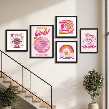 Girly Gallery Wall Set of 5