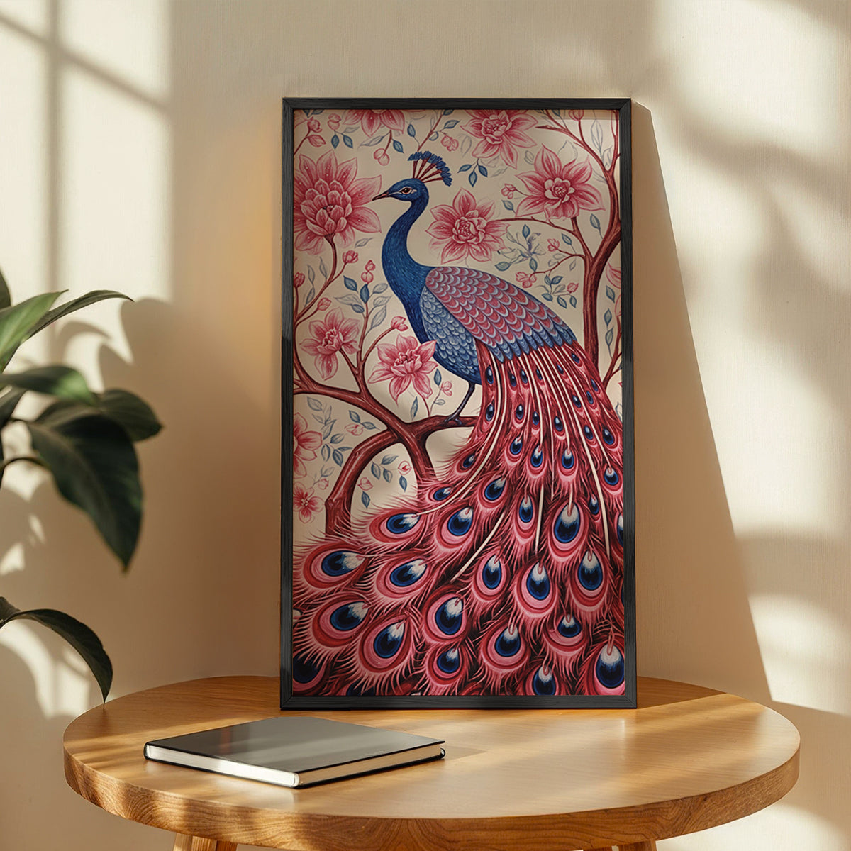 Blush Peacock Wall Frame