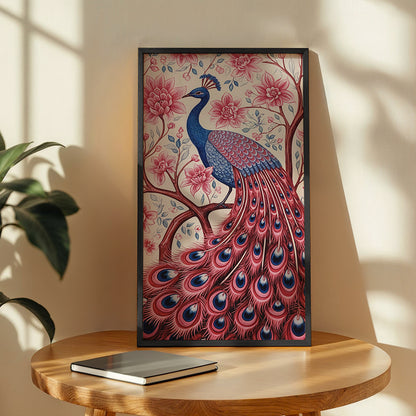 Blush Peacock Wall Frame