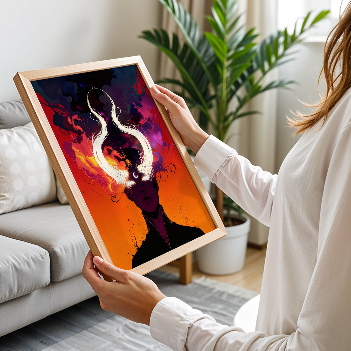 Mystic Horned Figure Wall Art