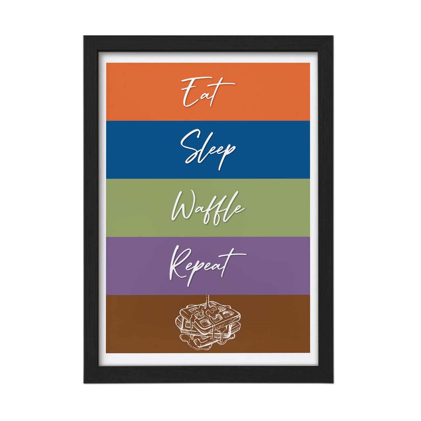 Waffle Routine Wall Frame