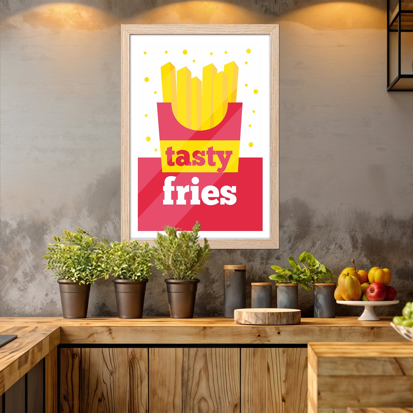 Tasty Fries Wall Frame