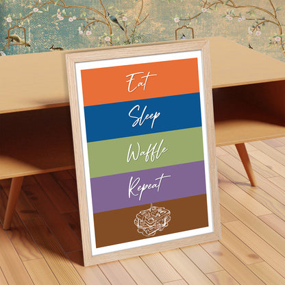 Waffle Routine Wall Frame