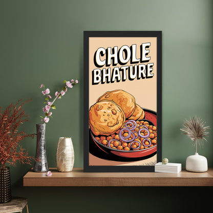 Chole Bhature Food Wall Frame Set of 1
