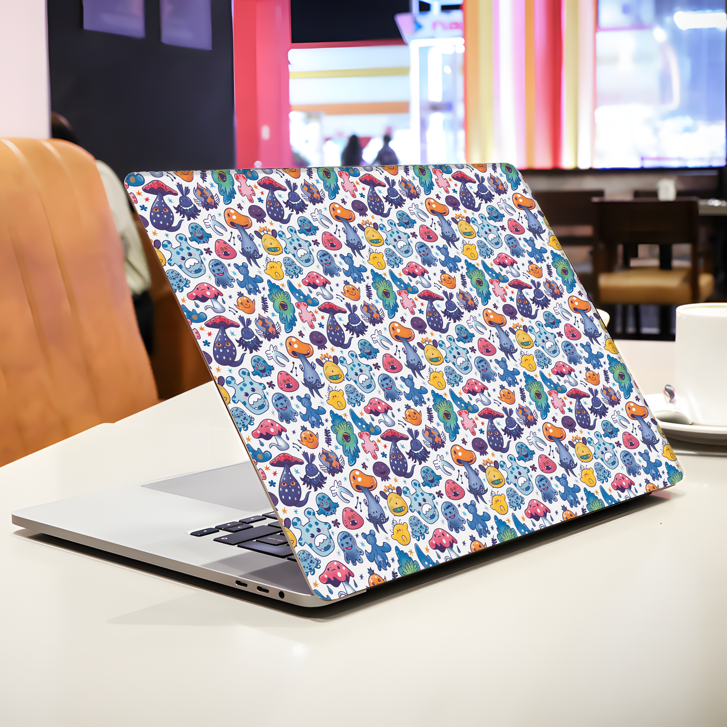 Cute Monster Pattern Laptop Skin