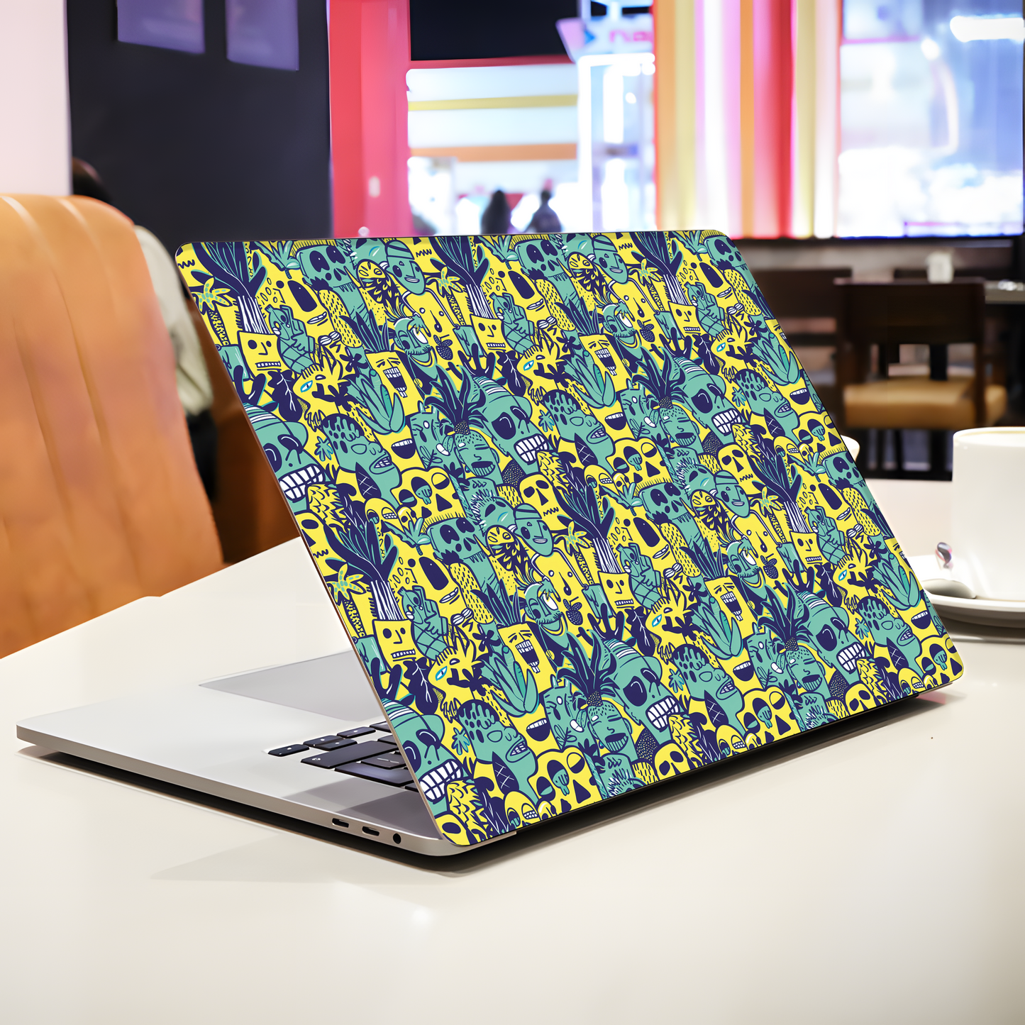 Neon Pop Doodle Laptop Skin