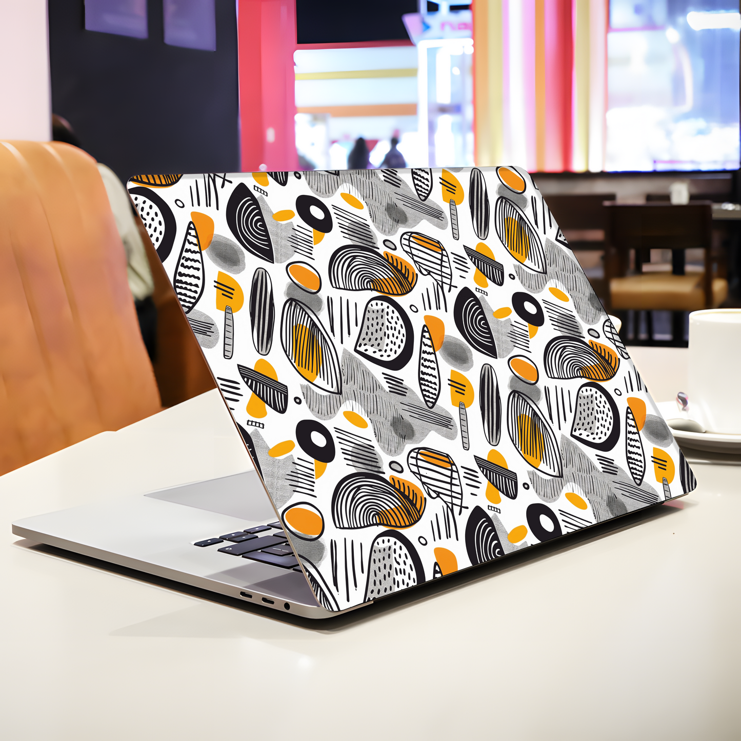 Modern Abstract Shapes Laptop Skin