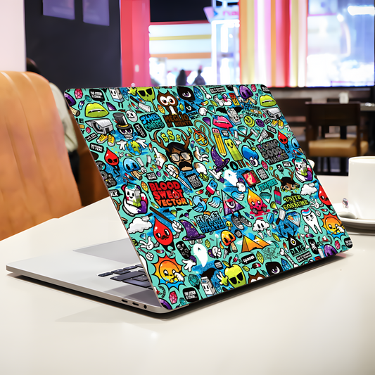 Pop Art Doodle Laptop Skin