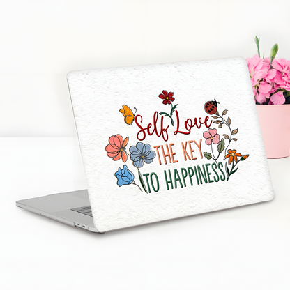 Self Love Floral Laptop Skin