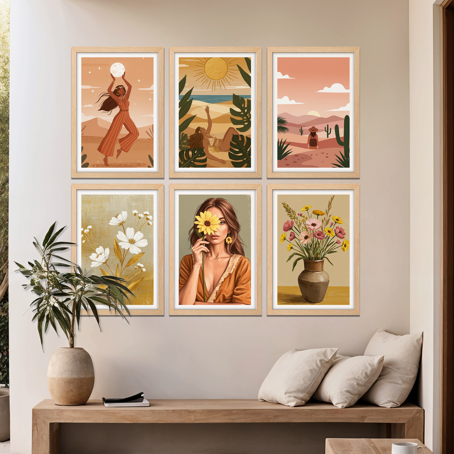 Bohemian Desert Art Gallery Wall Set