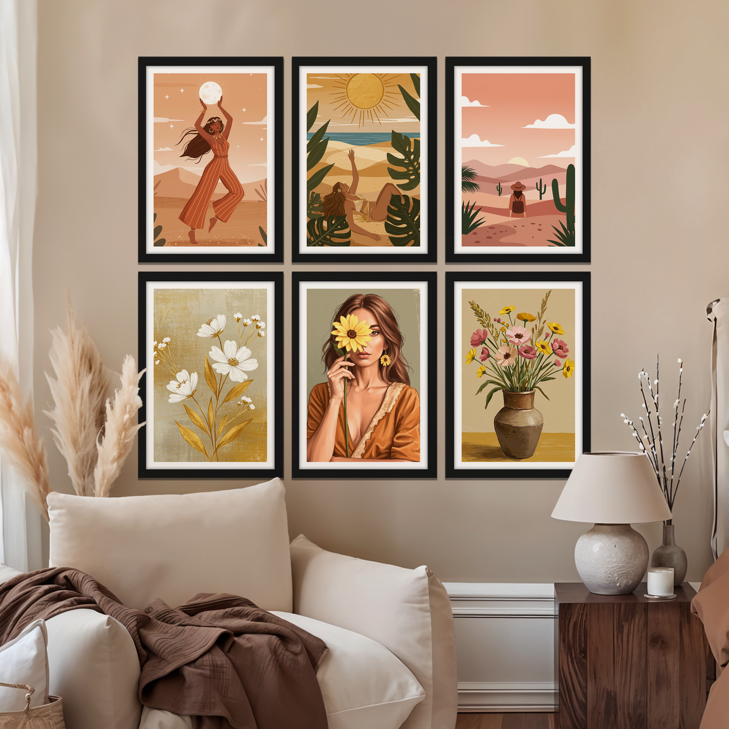 Bohemian Desert Art Gallery Wall Set