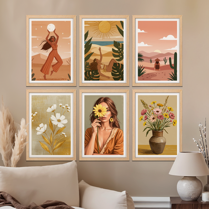 Bohemian Desert Art Gallery Wall Set