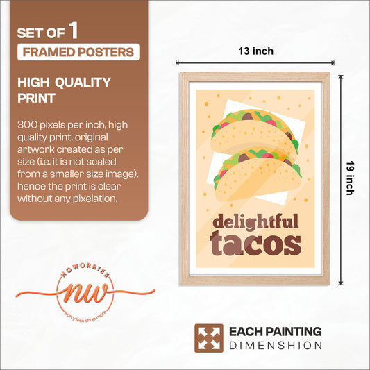 Tasty Tacos Wall Frame