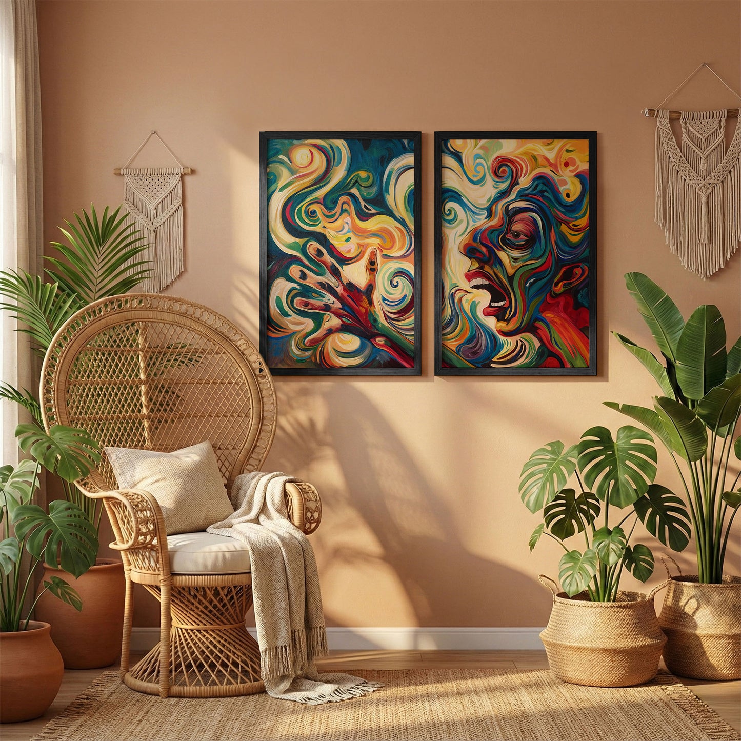Expressionist Portrait Poster Set
