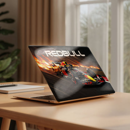 Red Bull Racing Flames Laptop Skin