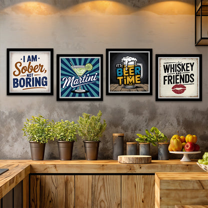 Bar Quote Wall Art Set