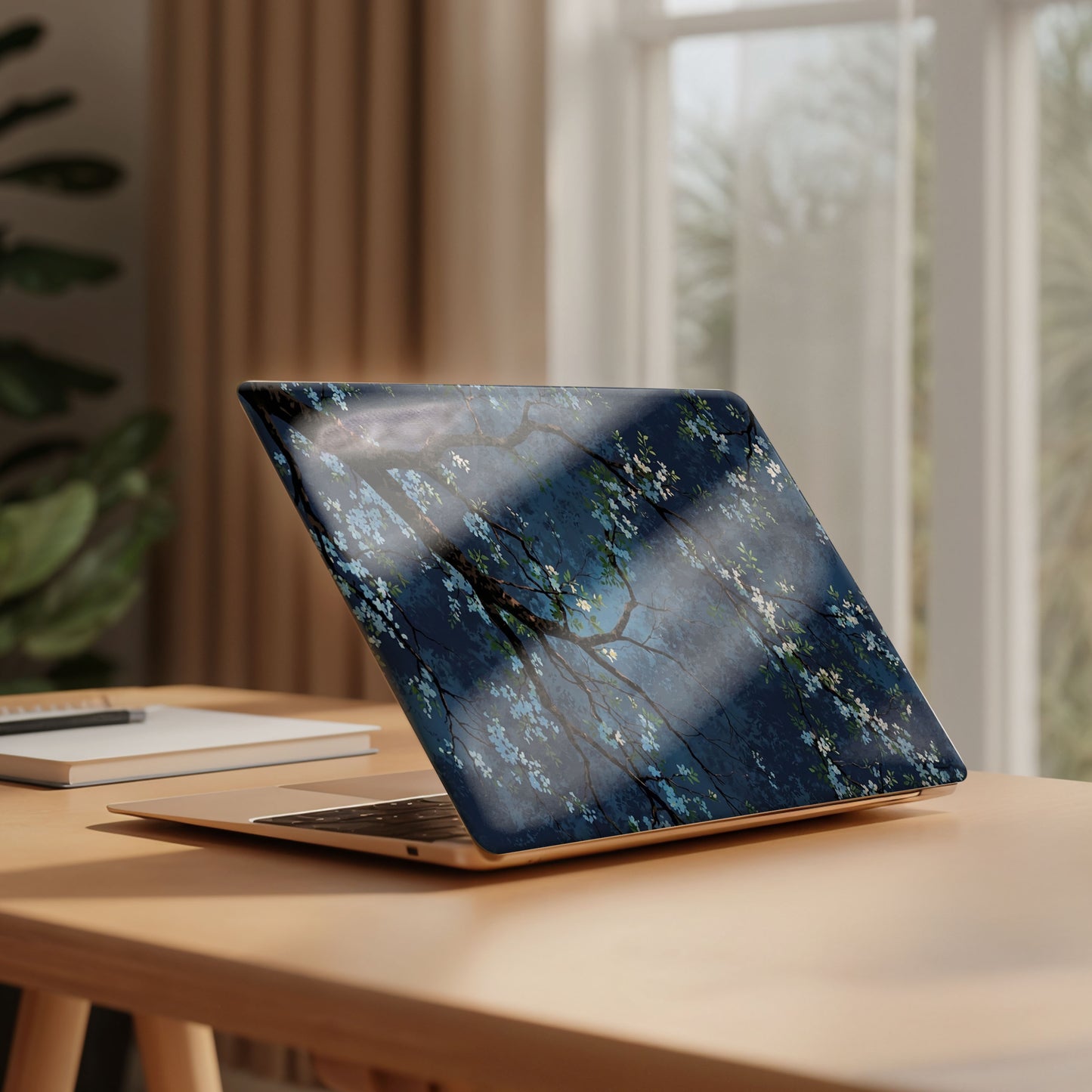 Midnight Blossom Artistic Laptop Skin