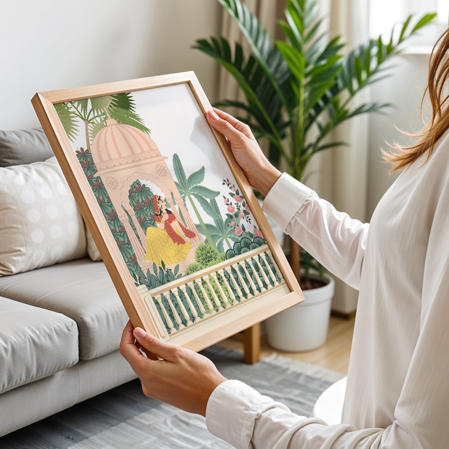 Indian Royal Garden Wall Frame