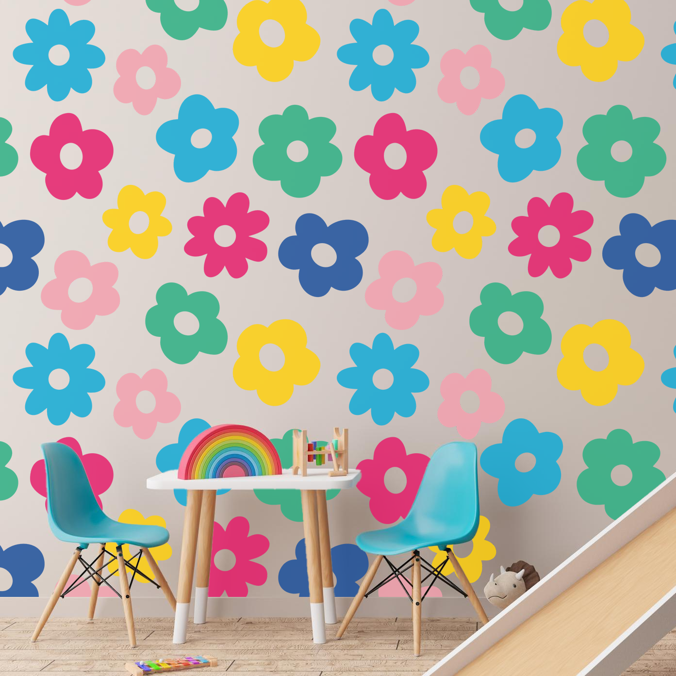 Colorful Flower Kids Wall Sticker