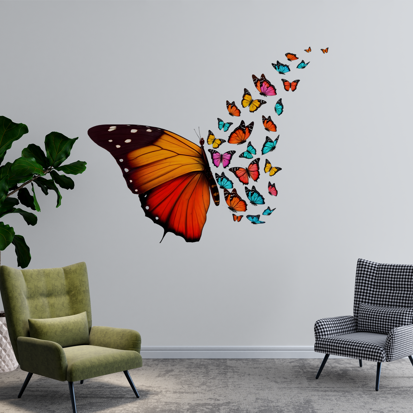 Butterfly Splash Wall Sticker