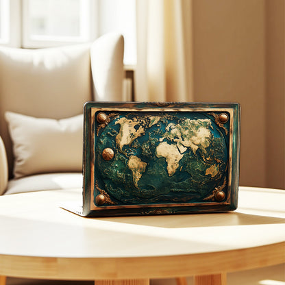 Explore the World Mountain Stamp Laptop Skin
