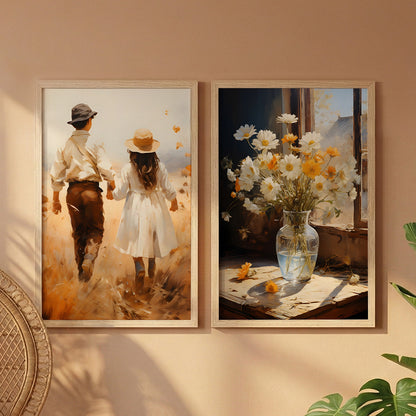 Whimsical Cottage Wall Art Set of 2