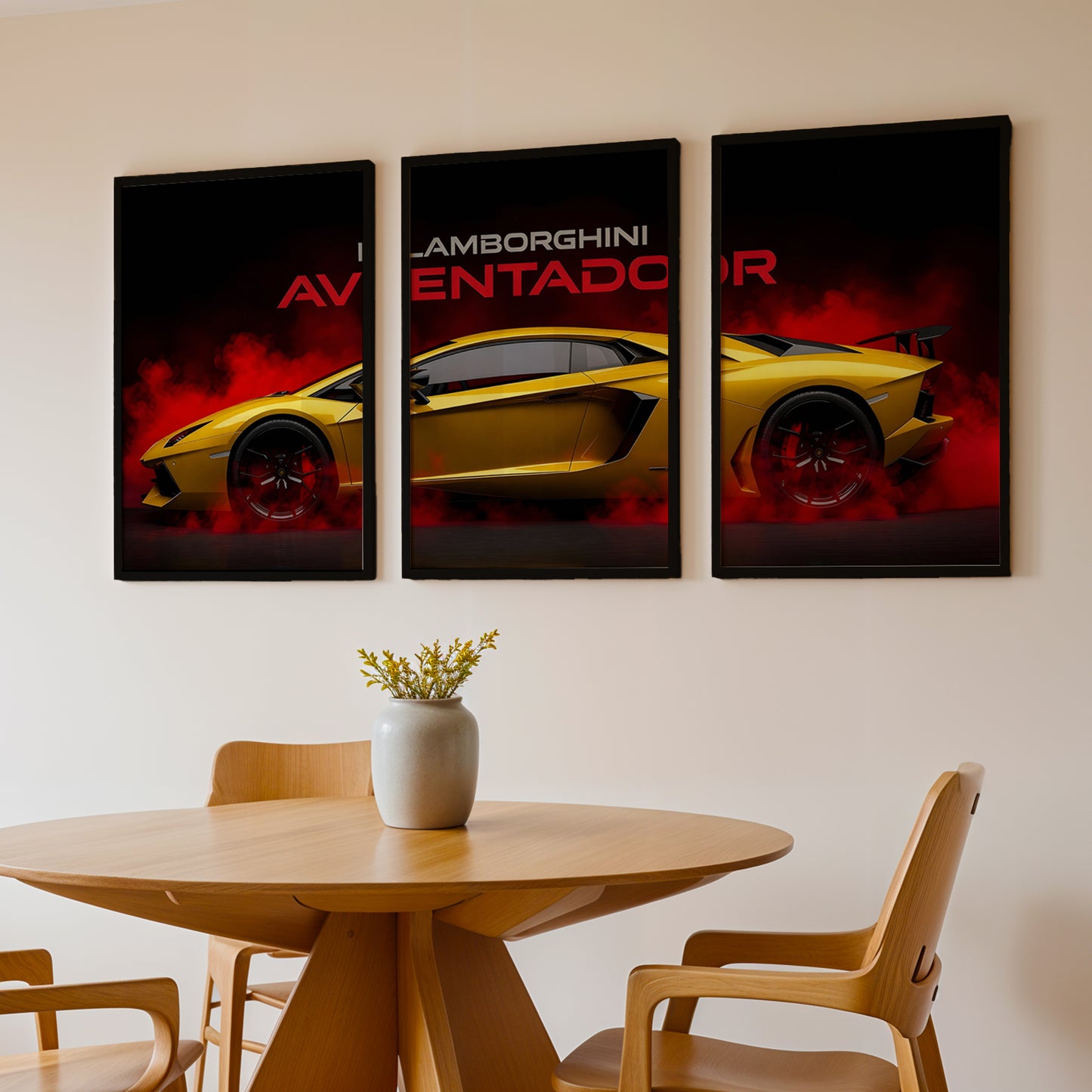 Aventador Blaze Wall Frame Set of 3