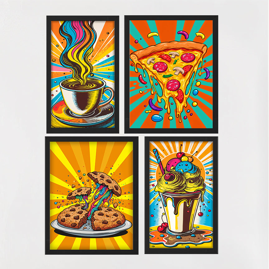 Pop Art Treats Wall Frame Set