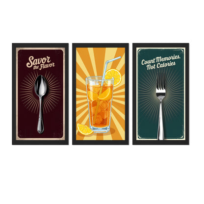 Flavor & Refresh Trio Wall Frame Set
