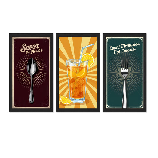 Flavor & Refresh Trio Wall Frame Set