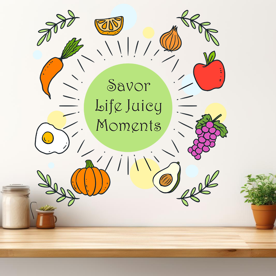 Savor Life Food Wall Sticker