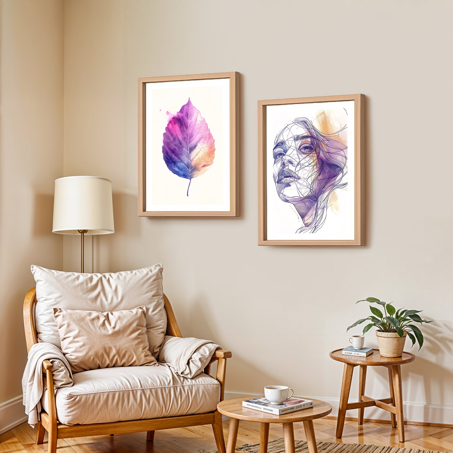 Violet Muse Wall Art Set