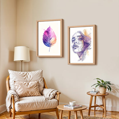 Violet Muse Wall Art Set