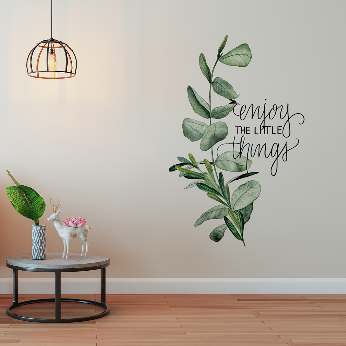 Enjoy Little Things Leaf Wall Sticker