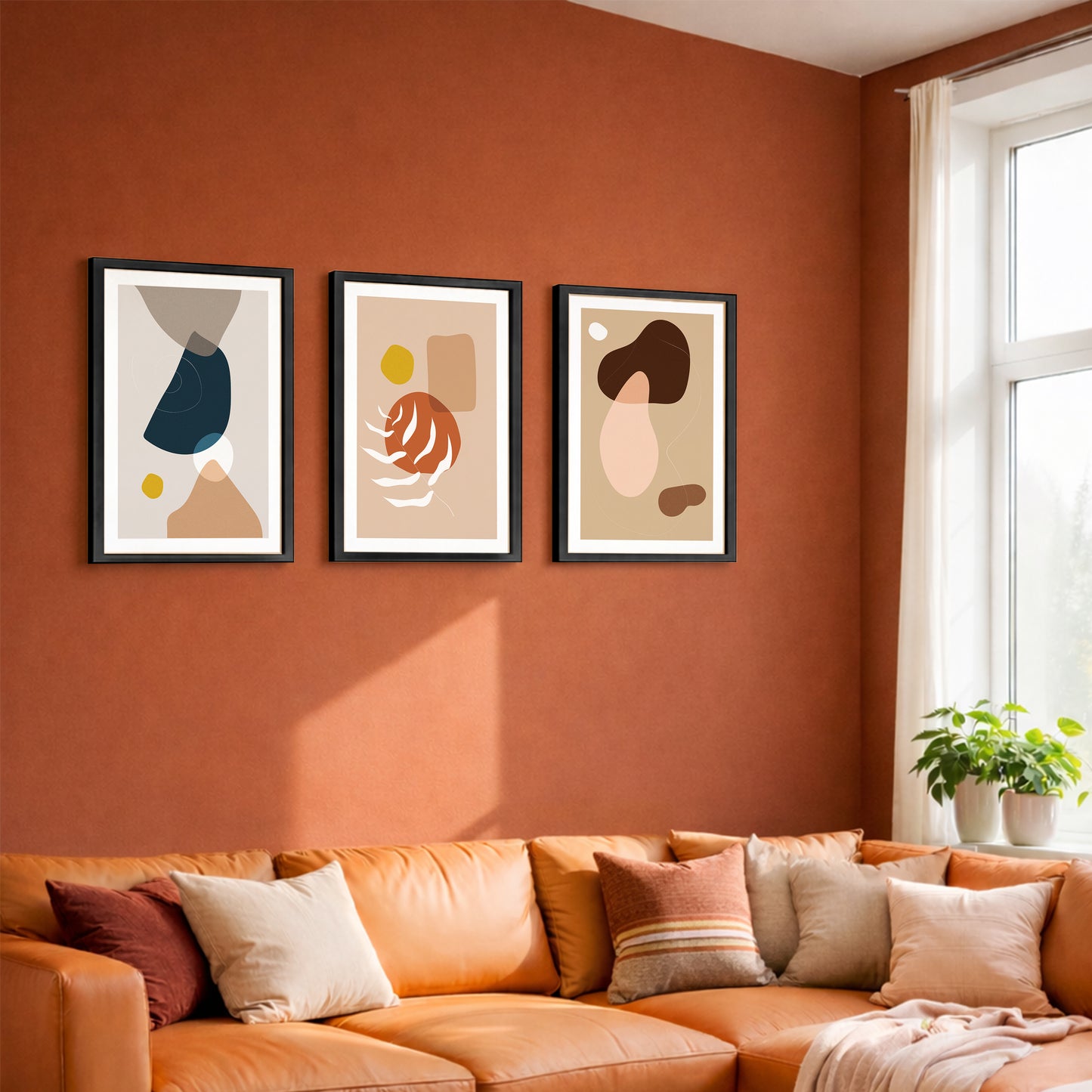 Contemporary Abstract Wall Art Set of 3