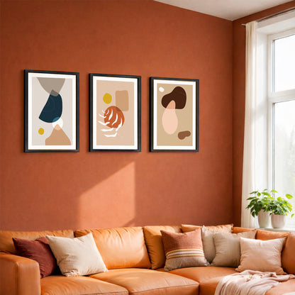 Contemporary Abstract Wall Art Set of 3