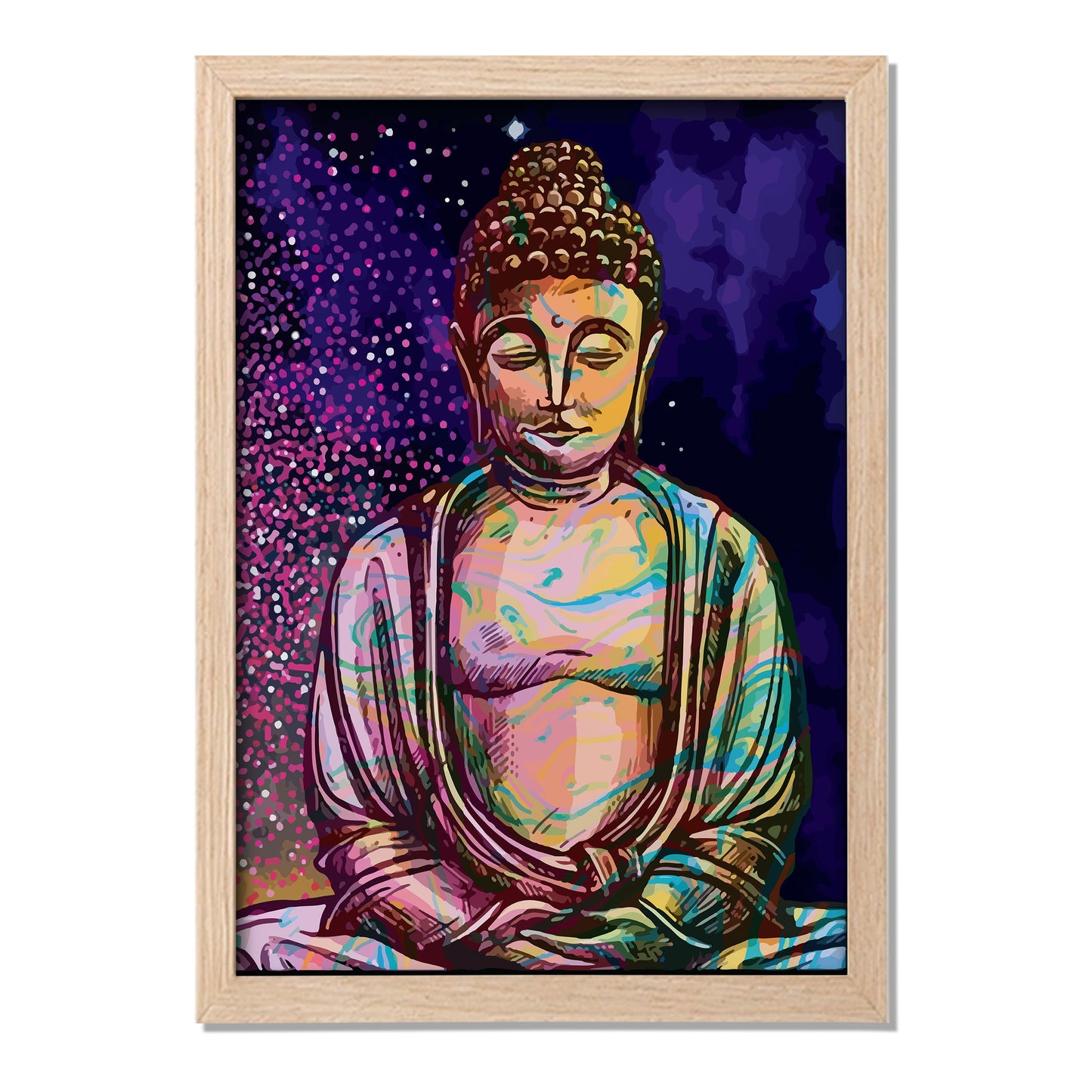 Colorful Buddha Frame