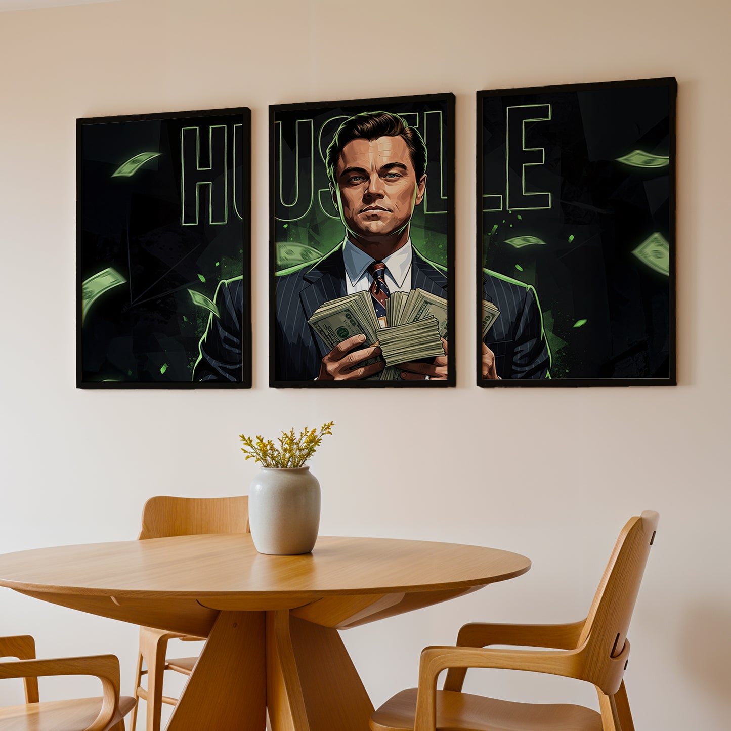 Hustle Mindset Wall Art Set of 3