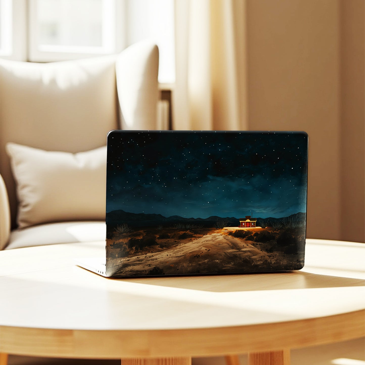 Starry Night Cabin Premium Laptop Skin