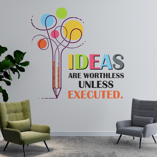 Ideas Executed Wall Sticker